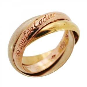 Cartier Trinity Ring, 18K Yellow Gold (KYG), White (18KWG), Pink (18KPG), Siz...